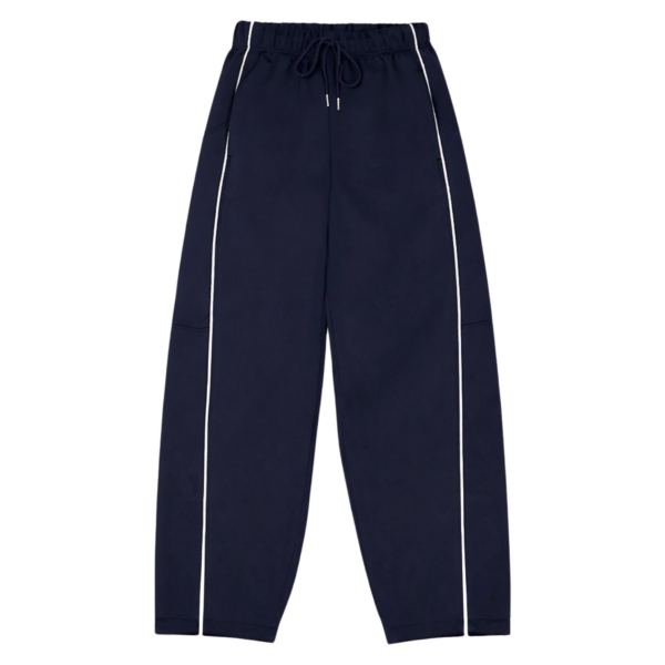 The Frankie Shop Nayen Track Pants - Navy - Oversized Minimalist Pants in Blue - Shop at Luxury Shoes 