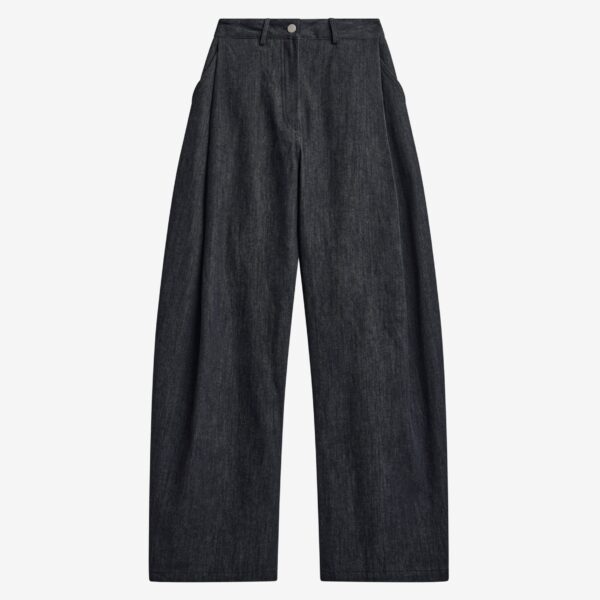 The Frankie Shop Nesna Barrel-Leg Jeans – Black, view 8