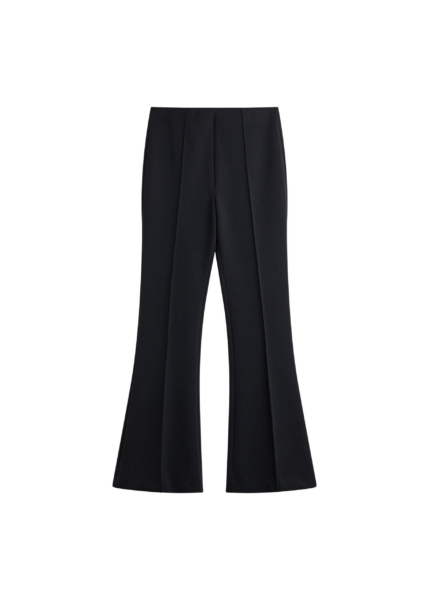 The Frankie Shop Nibelle Bootcut Pants - Black - Oversized Minimalist Pants in Black - Shop at Luxury Shoes 