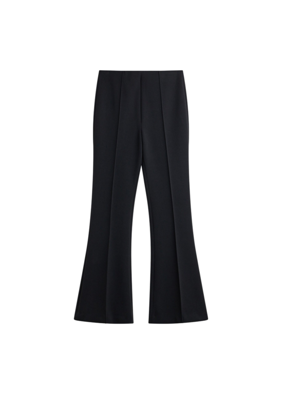 The Frankie Shop Nibelle Bootcut Pants - Black - Oversized Minimalist Pants in Black - Shop at Luxury Shoes 