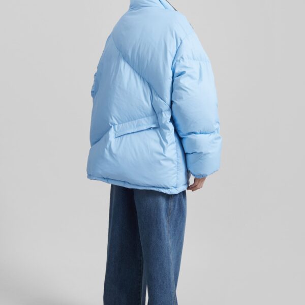 The Frankie Shop Orino Oversized Puffer Jacket – Blue, view 8