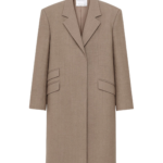 The Frankie Shop Orsta Wool Coat - Beige - Oversized Minimalist Coats in Beige - Shop at Luxury Shoes 