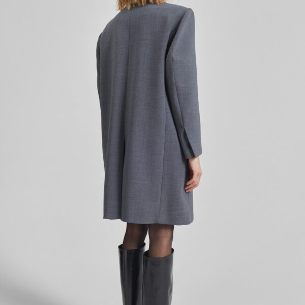 The Frankie Shop Orsta Wool Coat – Grey, view 7