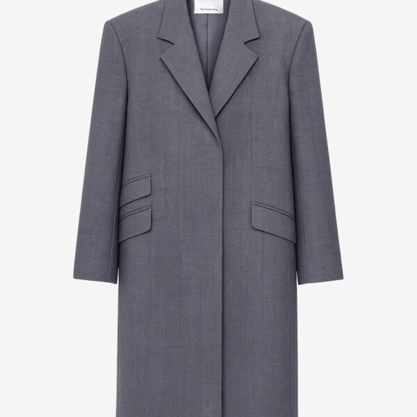 The Frankie Shop Orsta Wool Coat – Grey, view 8