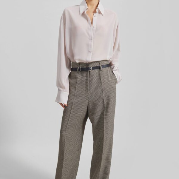 The Frankie Shop Peri Georgette Shirt – Faded Pink, view 3