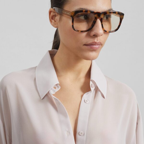 The Frankie Shop Peri Georgette Shirt – Faded Pink, view 4