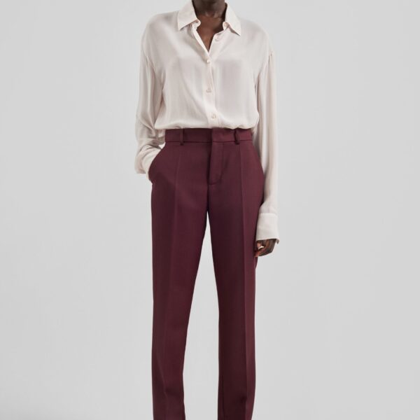 The Frankie Shop Peri Georgette Shirt – Faded Pink, view 5