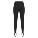 The Frankie Shop Piuma Knit Stirrup Leggings - Black - Oversized Minimalist Pants in Black - Shop at Luxury Shoes 
