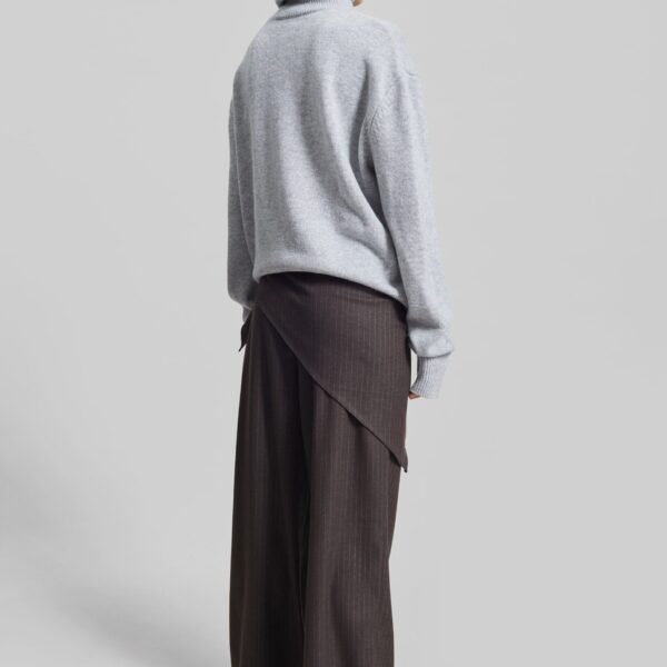 The Frankie Shop Rovigo Scarf Wrap Pants – Brown Stripe, view 6