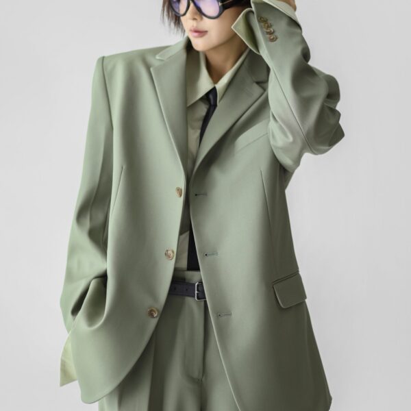 The Frankie Shop Trosa Blazer – Pale Olive, view 3