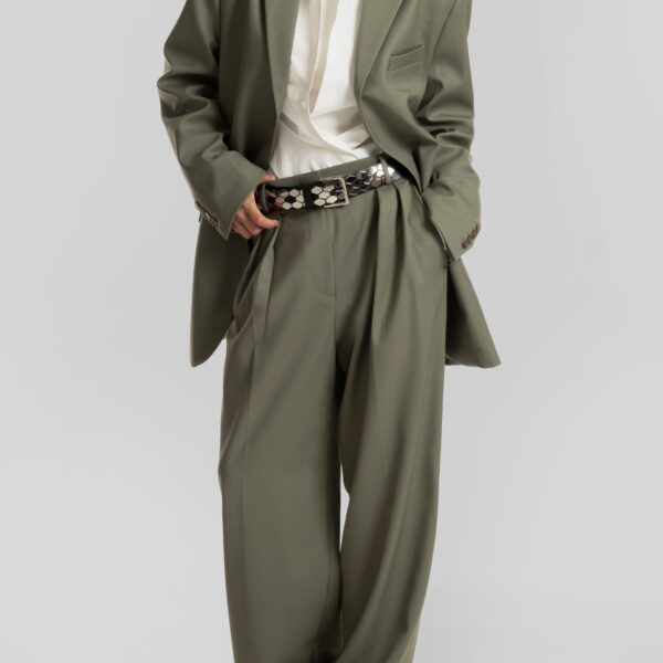 The Frankie Shop Trosa Blazer – Pale Olive, view 7
