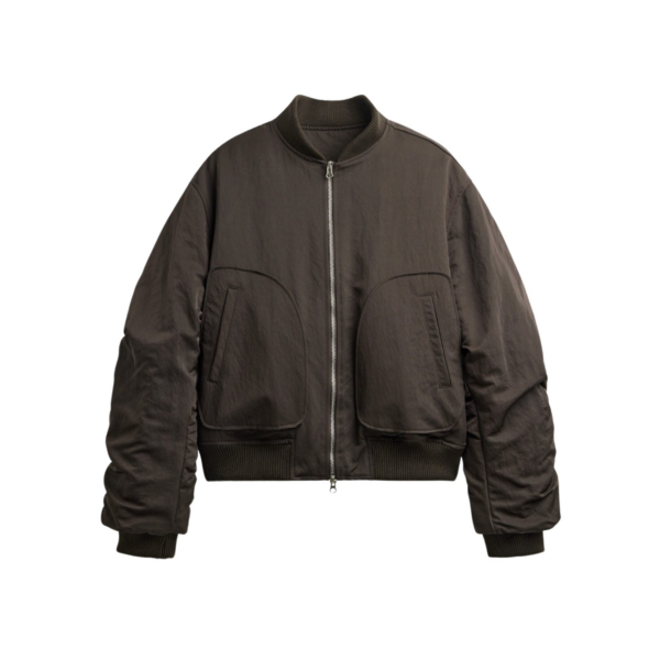 The Frankie Shop Valdres Padded Bomber Jacket – Brown