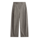 The Frankie Shop Vora Barrel-Leg Pants - Grey - Oversized Minimalist Pants in Grey - Shop at Luxury Shoes 