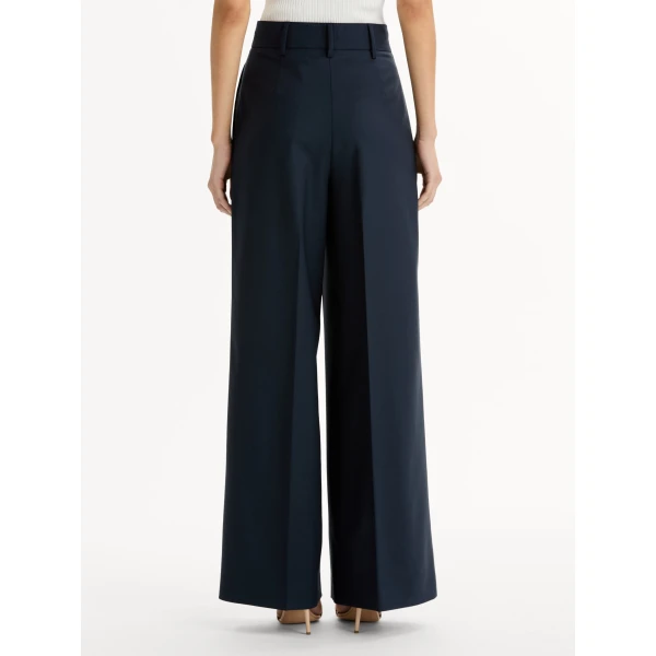 Oscar de la Renta Wide-Leg Wool-Blend Pant - Pants - American Luxury Evening Wear at Luxury Shoes 