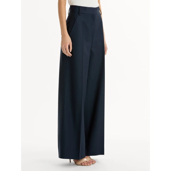 Oscar de la Renta Wide-Leg Wool-Blend Pant - Pants - American Luxury Evening Wear at Luxury Shoes 