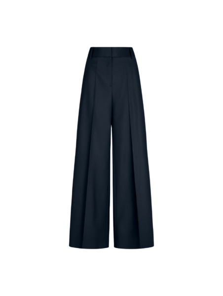 Oscar de la Renta Wide-Leg Wool-Blend Pant - Pants - American Luxury Evening Wear at Luxury Shoes 