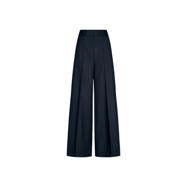 Oscar de la Renta Wide-Leg Wool-Blend Pant - Pants - American Luxury Evening Wear at Luxury Shoes 