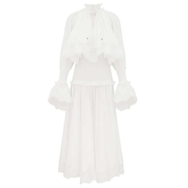 Elevate your elegance in this Zimmermann Dresses available now at Luxury Shoes 