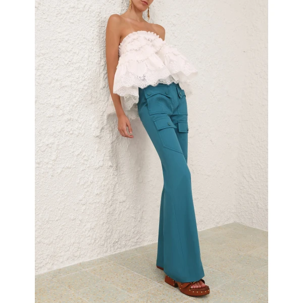 Elevate your elegance in this Zimmermann Tops available now at Luxury Shoes 