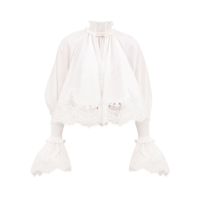 Elevate your elegance in this Zimmermann Tops available now at Luxury Shoes 
