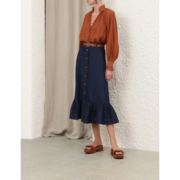Elevate your elegance in this Zimmermann Tops available now at Luxury Shoes 