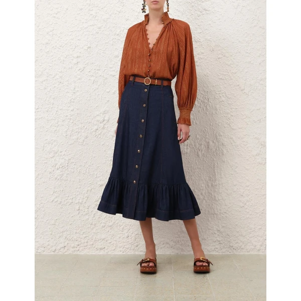 Elevate your elegance in this Zimmermann Tops available now at Luxury Shoes 
