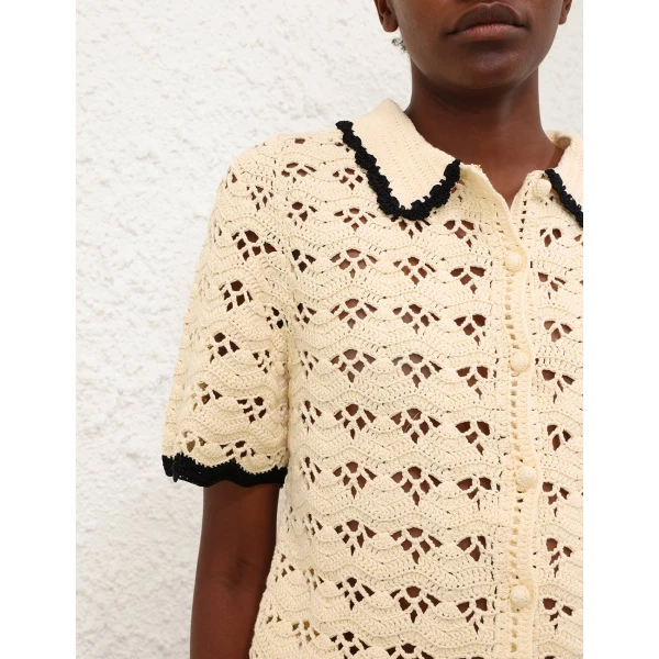 Elevate your elegance in this Zimmermann Tops available now at Luxury Shoes 