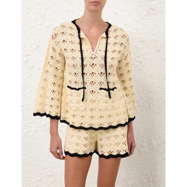 Elevate your elegance in this Zimmermann Tops available now at Luxury Shoes 