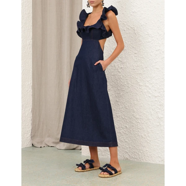 Elevate your elegance in this Zimmermann Dresses available now at Luxury Shoes 