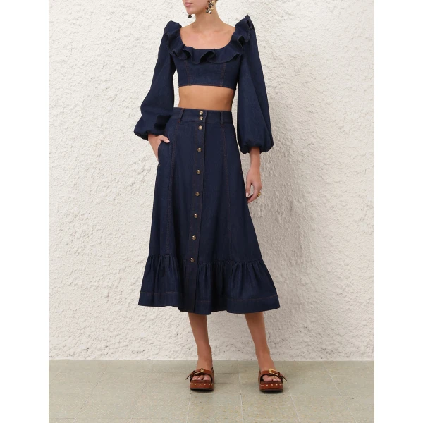 Elevate your elegance in this Zimmermann Skirts available now at Luxury Shoes 