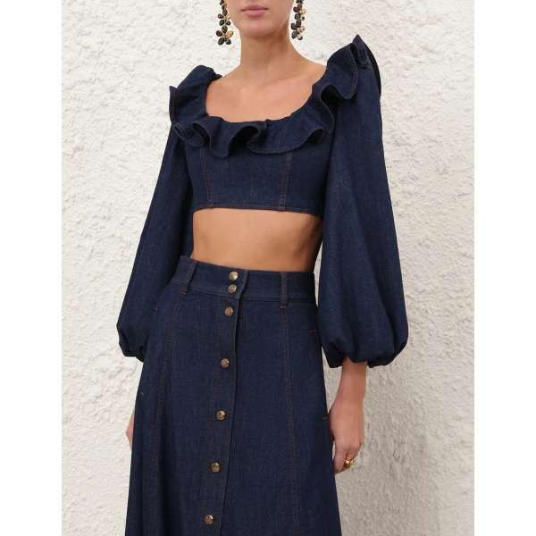 Elevate your elegance in this Zimmermann Tops available now at Luxury Shoes 