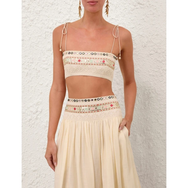 Elevate your elegance in this Zimmermann Tops available now at Luxury Shoes 