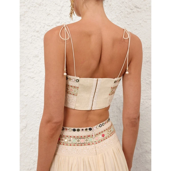 Elevate your elegance in this Zimmermann Tops available now at Luxury Shoes 