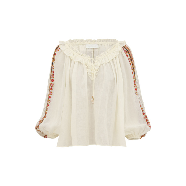 Elevate your elegance in this Zimmermann Tops available now at Luxury Shoes 
