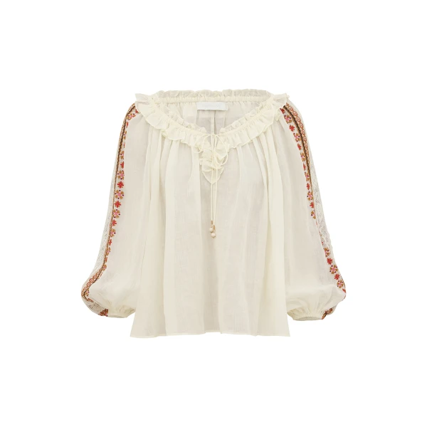 Elevate your elegance in this Zimmermann Tops available now at Luxury Shoes 