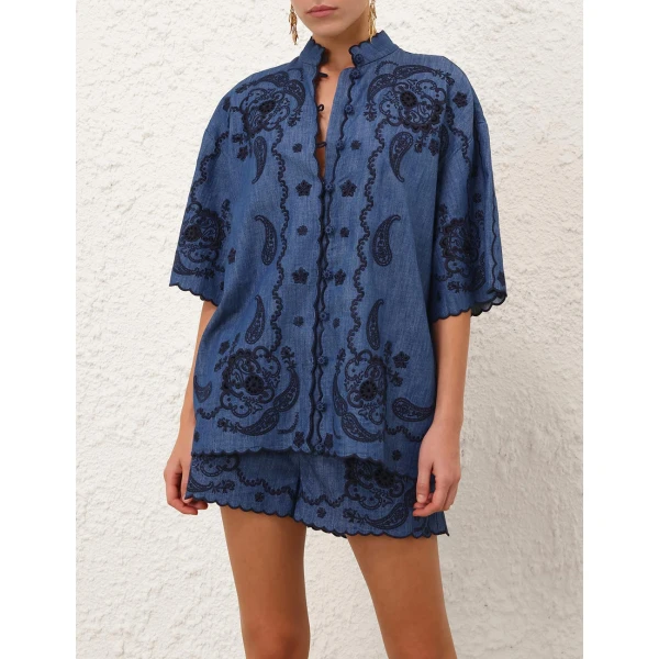 Elevate your elegance in this Zimmermann Tops available now at Luxury Shoes 