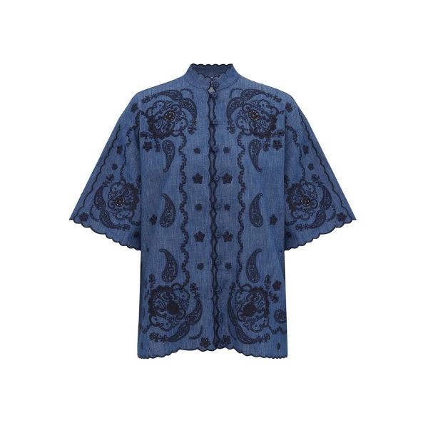 Elevate your elegance in this Zimmermann Tops available now at Luxury Shoes 