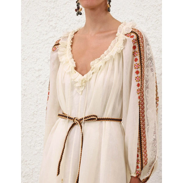 Elevate your elegance in this Zimmermann Dresses available now at Luxury Shoes 
