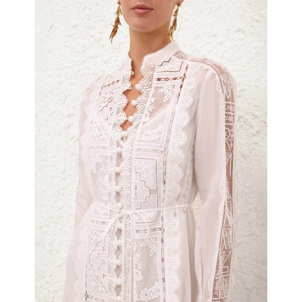 Elevate your elegance in this Zimmermann Dresses available now at Luxury Shoes 