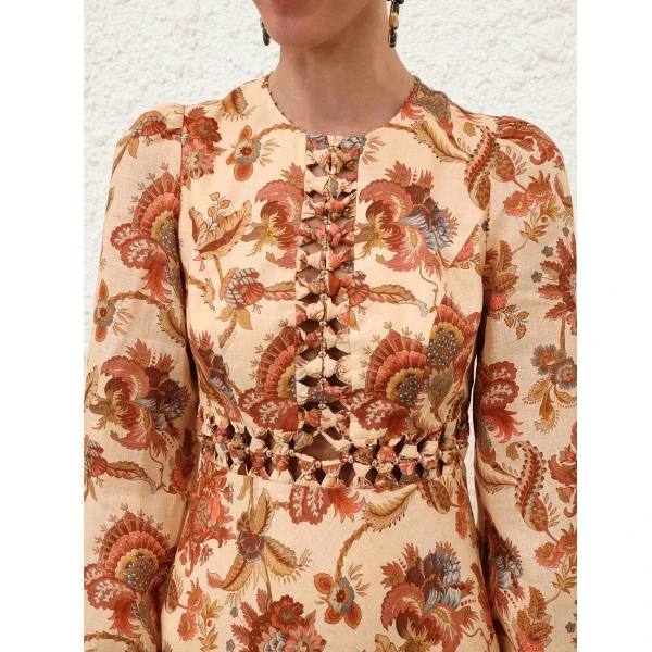 Elevate your elegance in this Zimmermann Dresses available now at Luxury Shoes 