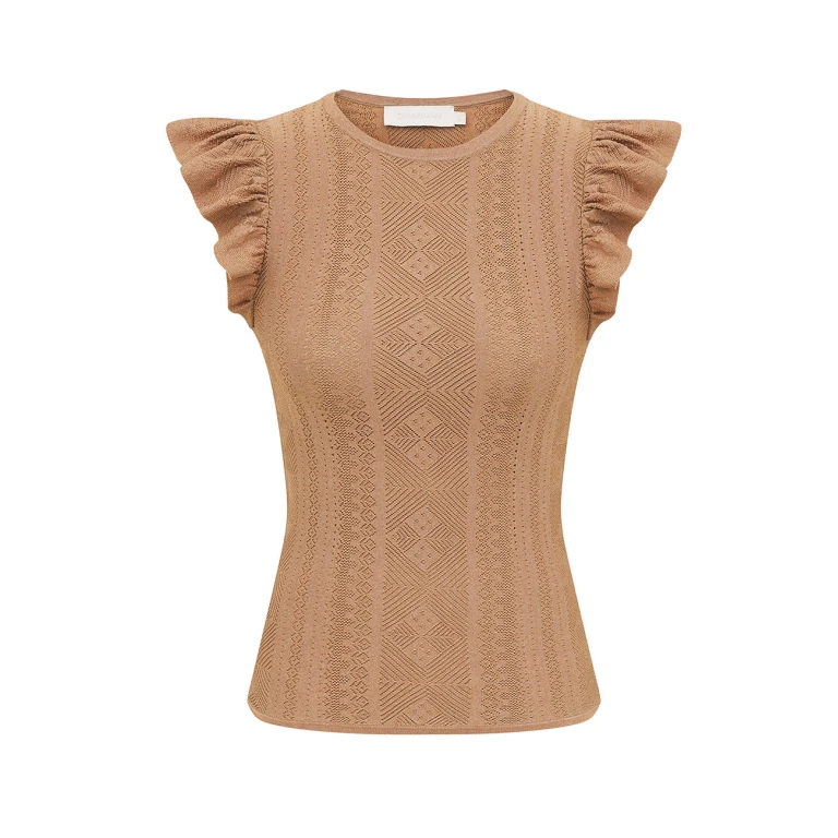 Elevate your elegance in this Zimmermann Tops available now at Luxury Shoes 