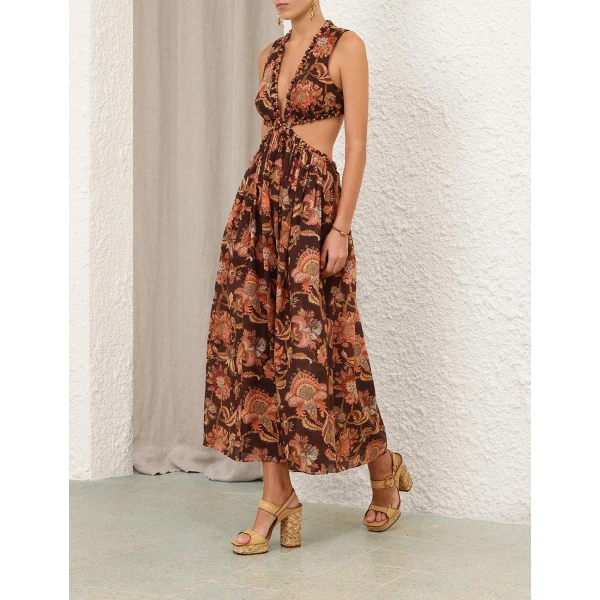 Elevate your elegance in this Zimmermann Dresses available now at Luxury Shoes 