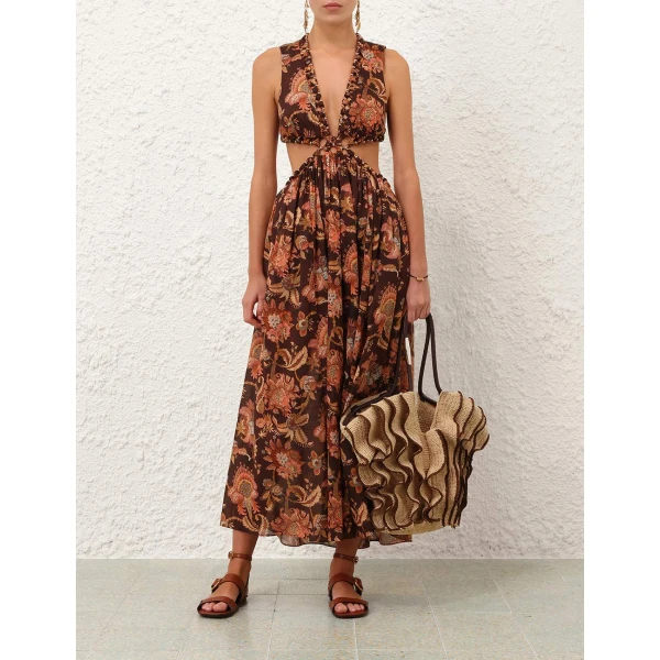 Elevate your elegance in this Zimmermann Dresses available now at Luxury Shoes 