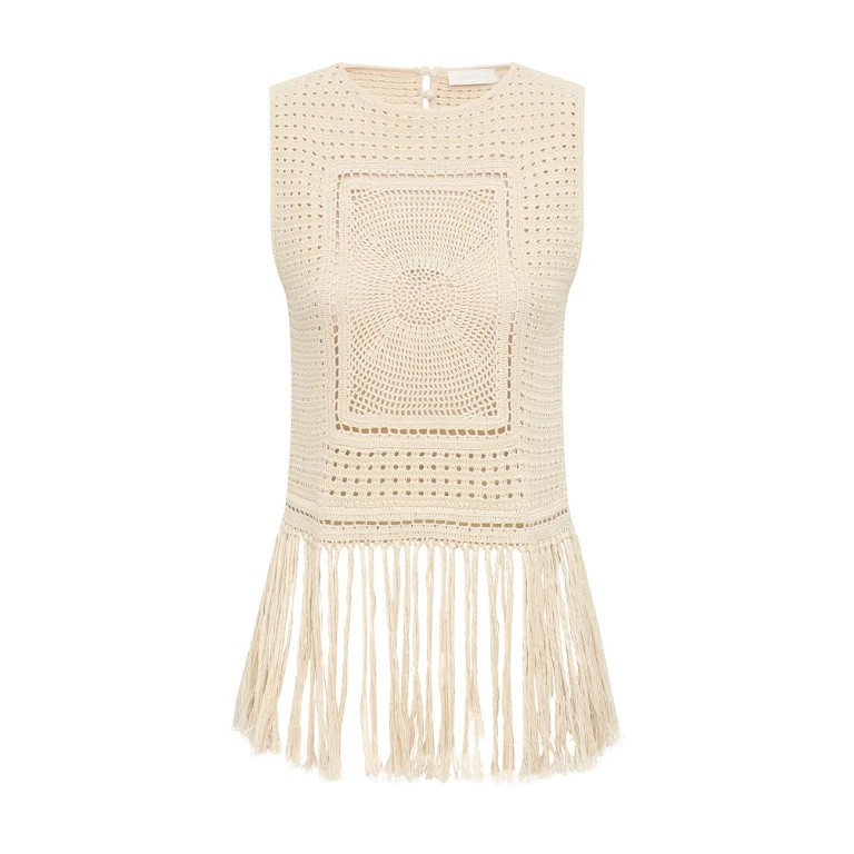 Elevate your elegance in this Zimmermann Tops available now at Luxury Shoes 