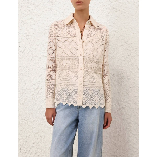 Elevate your elegance in this Zimmermann Tops available now at Luxury Shoes 