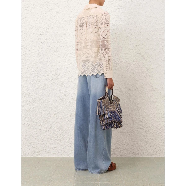 Elevate your elegance in this Zimmermann Tops available now at Luxury Shoes 
