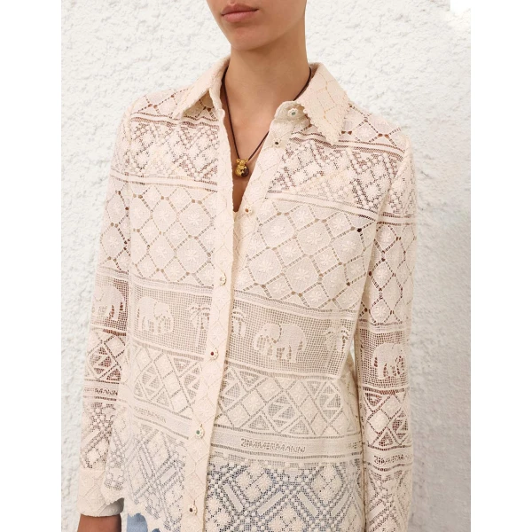 Elevate your elegance in this Zimmermann Tops available now at Luxury Shoes 