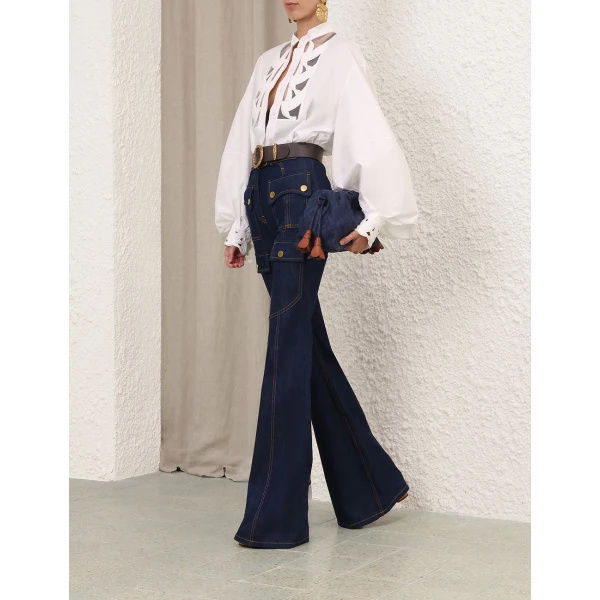 Elevate your elegance in this Zimmermann Tops available now at Luxury Shoes 
