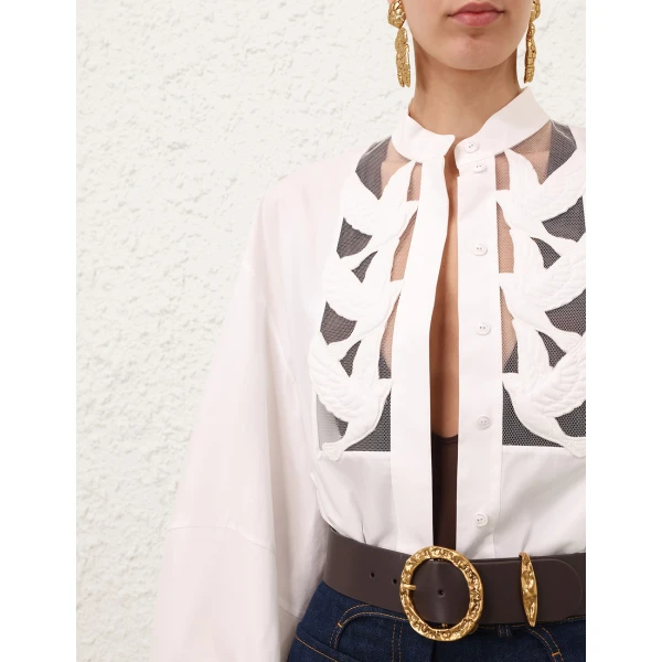 Elevate your elegance in this Zimmermann Tops available now at Luxury Shoes 