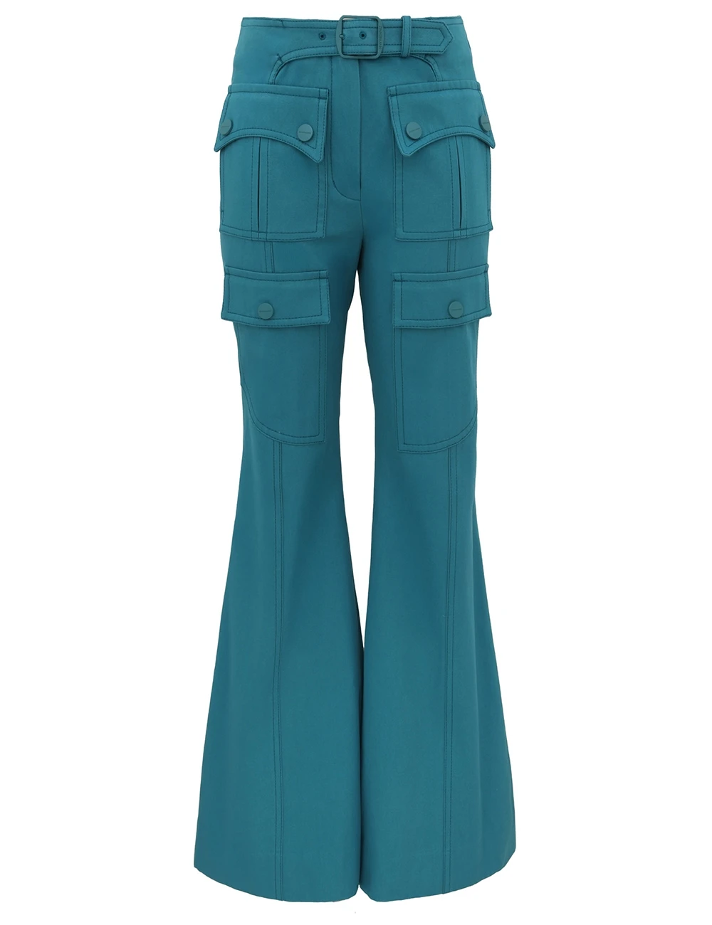 Zimmermann Luna Drill Flare Pant | Ready to Wear Collection Luxury Shoes Elevate your elegance in this Zimmermann Pants available now at Luxury Shoes